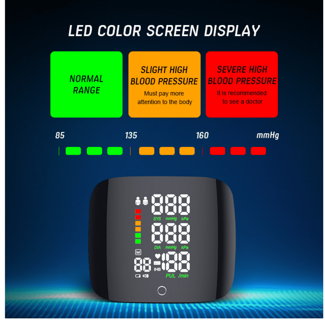 Accurate Blood Pressure Wrist Monitor