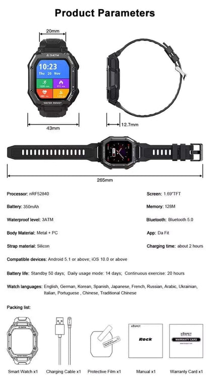 MedWatch Specifications